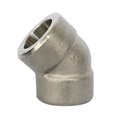 Forged Steel High Pressure Socket Weld Pipe Fitting 45 degree elbow