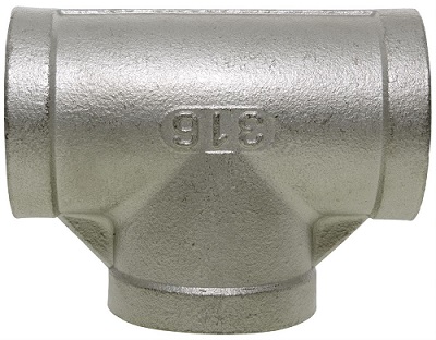 150lb Screwed Stainless Steel Equal Pipe Tee 150lb Screwed Stainless Steel Equal Pipe Tee