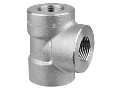 Dn50 Stainless Steel Seamless Screwed Pipe Fitting Tee