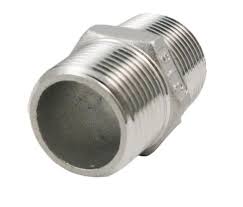 High Pressure SS304 Stainless Steel BSPT 3000psi Screwed Pipe Fittings Hex Nipple